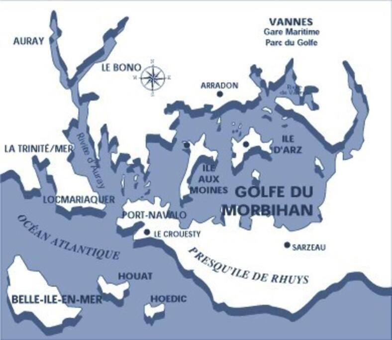 La Trinité-Surzur Entre Golfe Et Oceanヴィラ エクステリア 写真